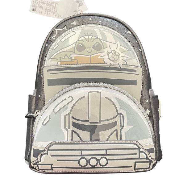 Disney Parks Star Wars Mandalorian Grogu Loungefly Mini Back Pack Baby Yoda 2024 main image 6